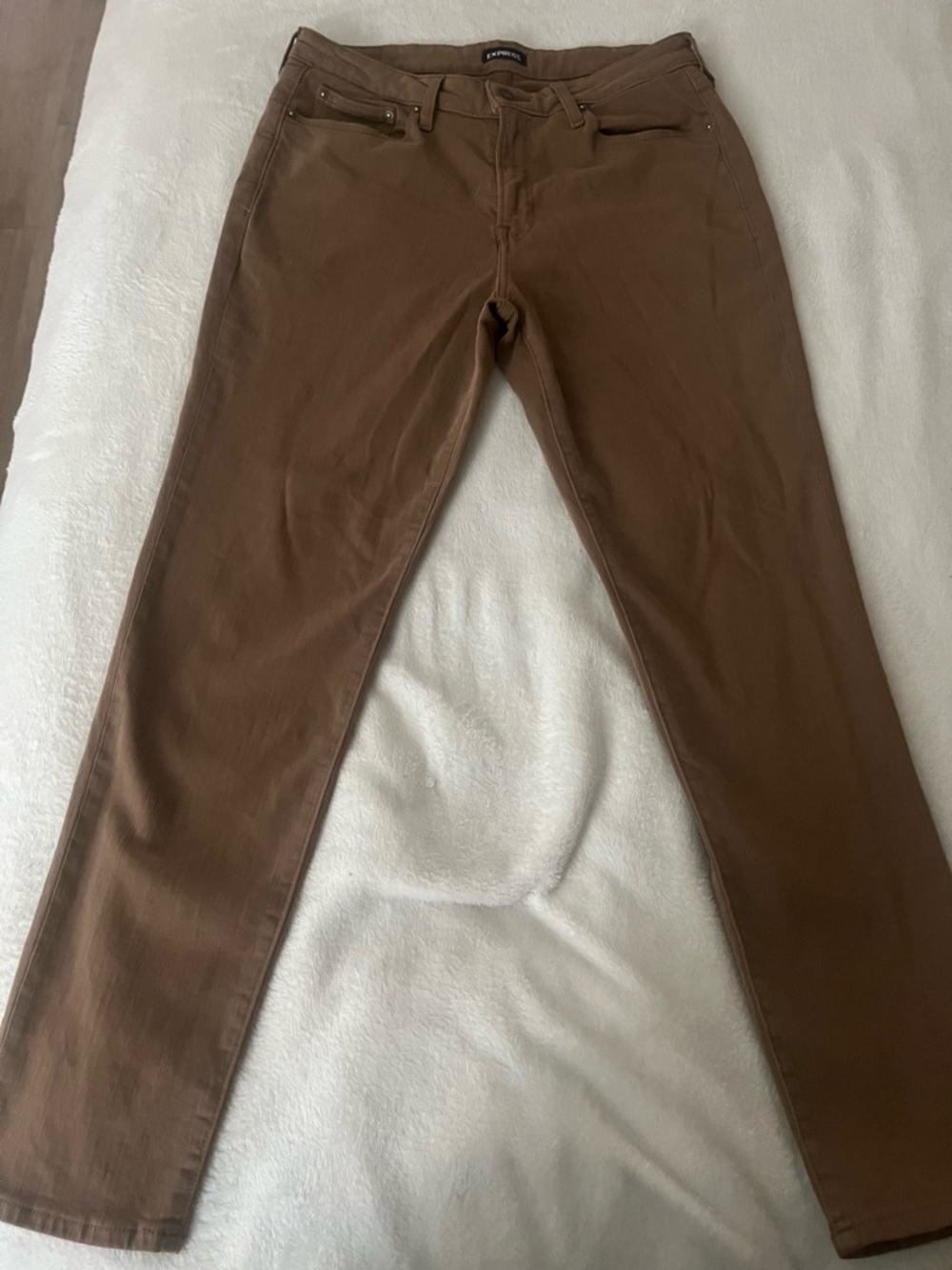 Express mens athletic slim jeans in brown size 32 x 32
